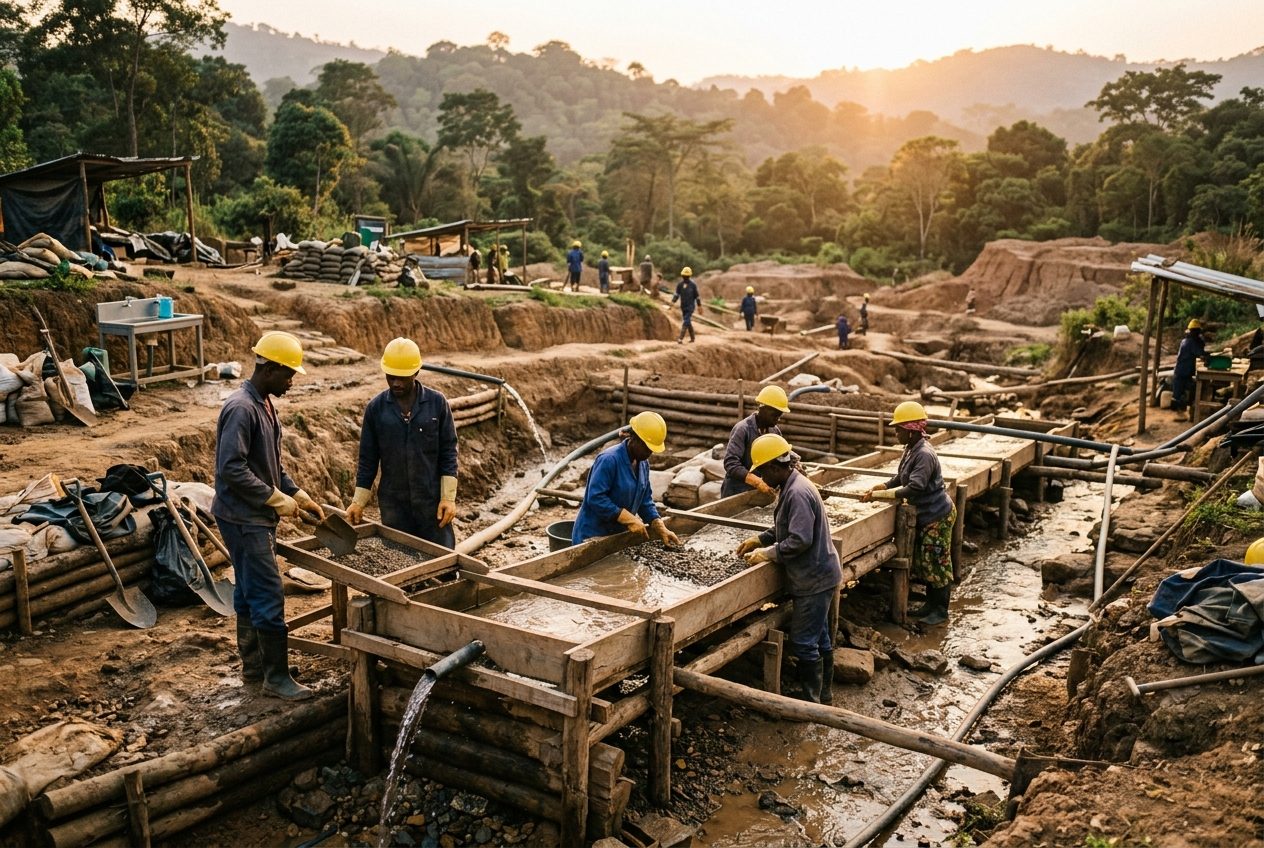 Artisanal mining cooperative site at work (illustrative image)